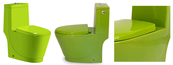 Toilettes Warp Zone Loobow Toilettes de couleur vert, gamme Warp Zone