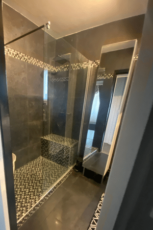 Installation vitre de douche