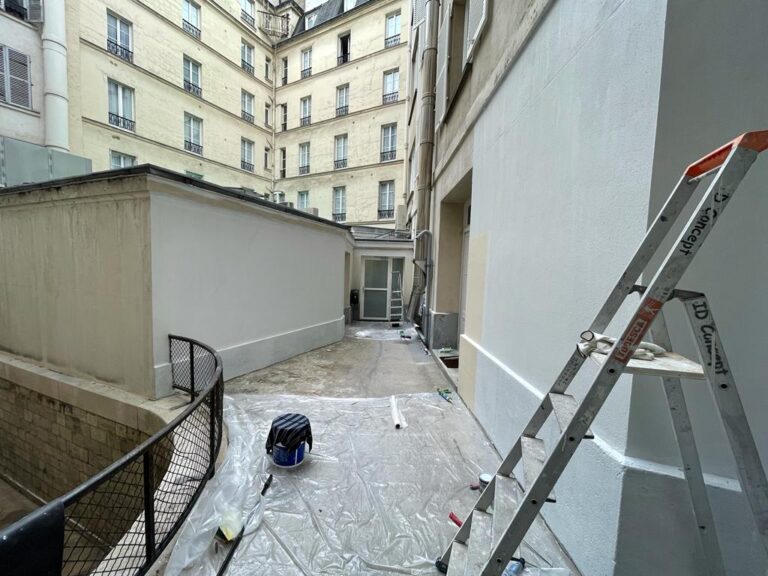 préparation du chantier en partie commune